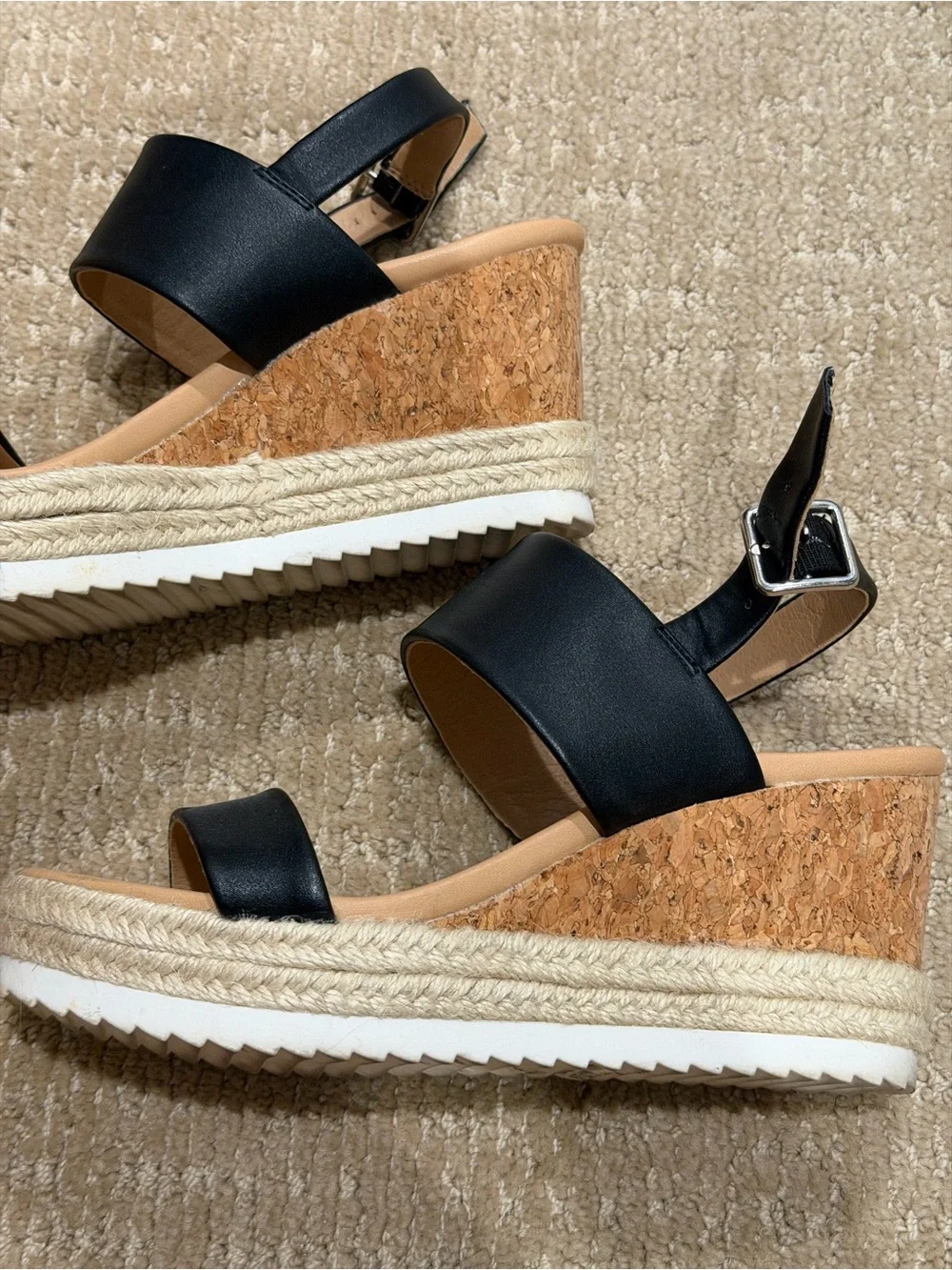 Dolce Vita black strap espadrilles